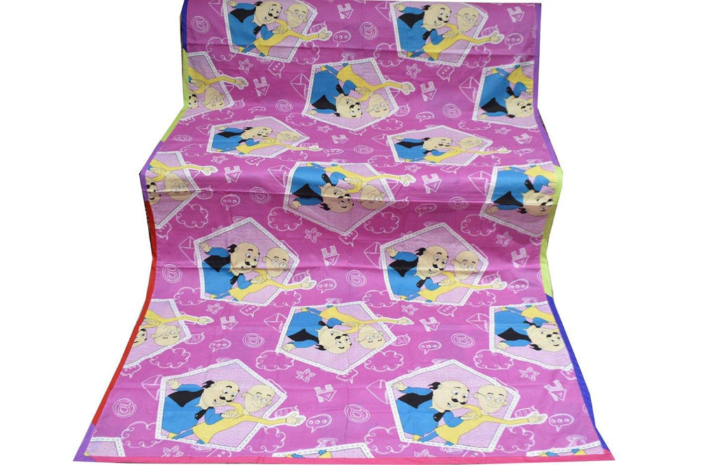 Cotton Cartoon Print Bright Single Duvet Cover Pair 