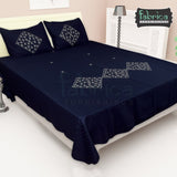 Fabby Royal Embroidered king Size Double Bed Bed Sheets