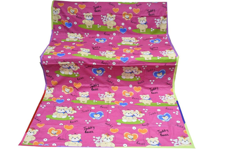 Cotton Cartoon Print Bright Single Duvet Cover Pair 