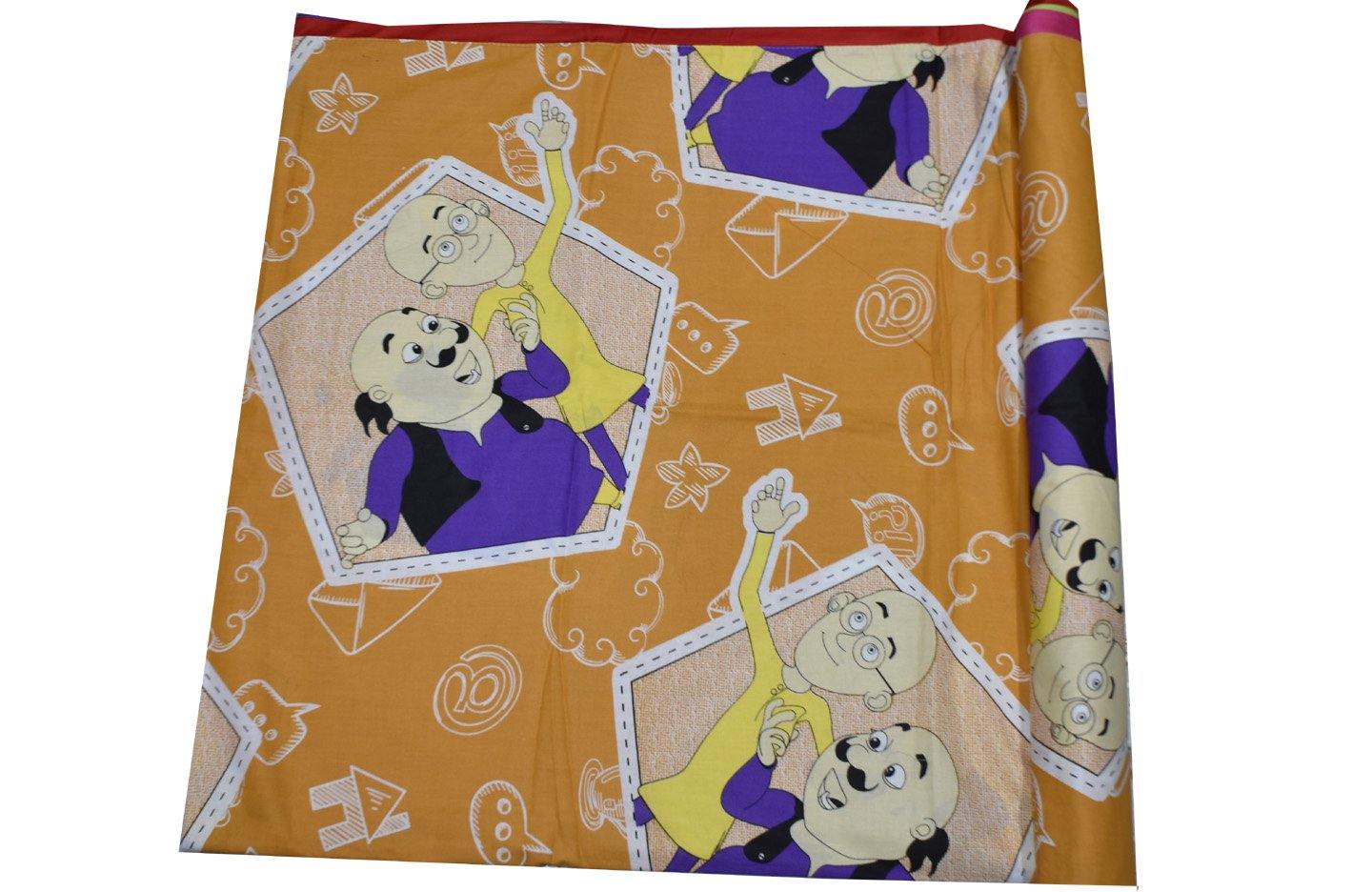 Cotton Cartoon Print Bright Single Duvet Cover Pair 
