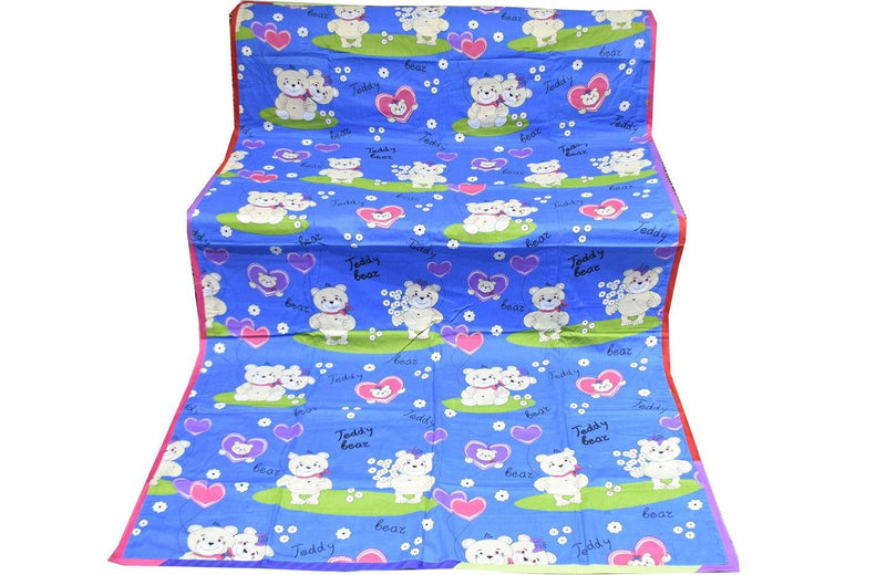 Cotton Cartoon Print Bright Single Duvet Cover Pair 