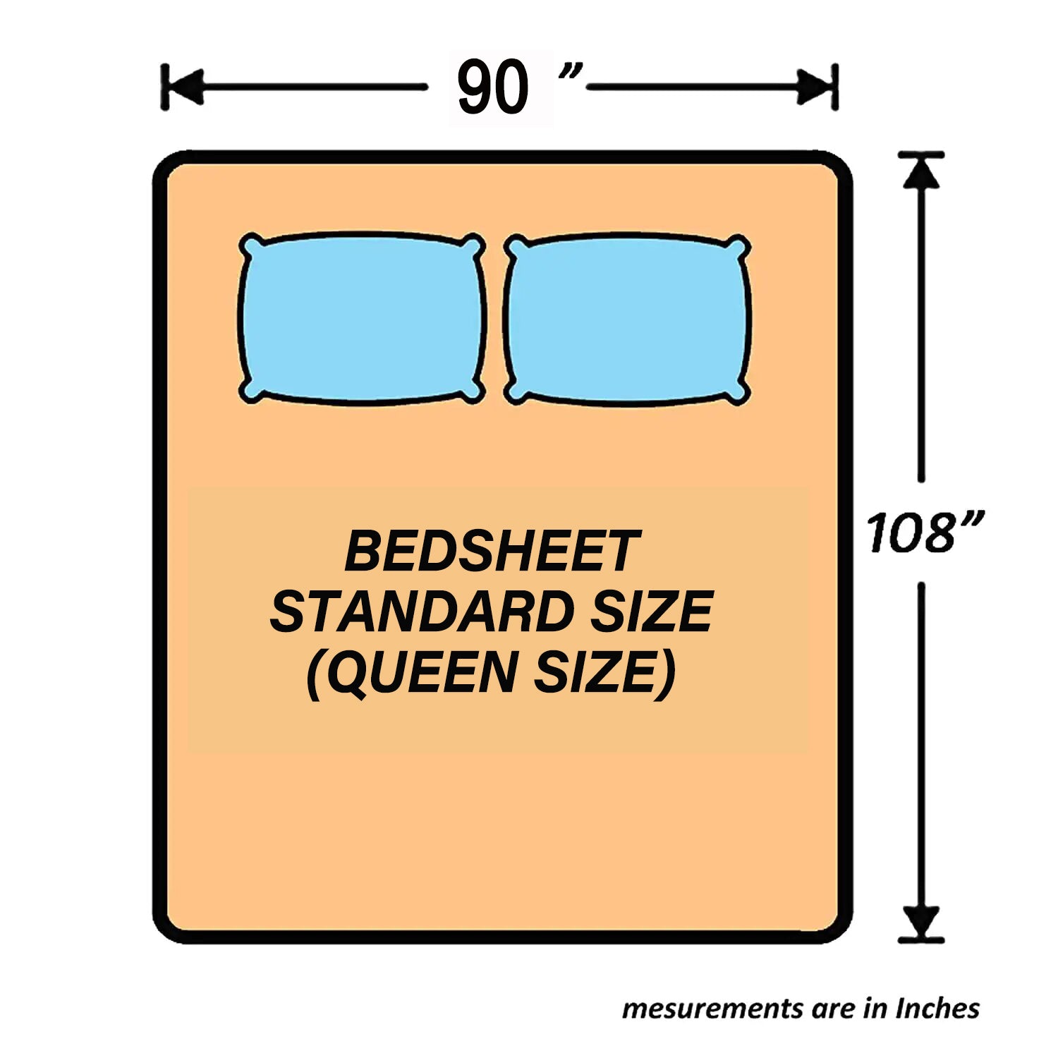 Petal Paradise Queen Size Pure Cotton Printed Bedsheet