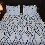 Fabby Home Abstract Print Cotton Double Bedsheet