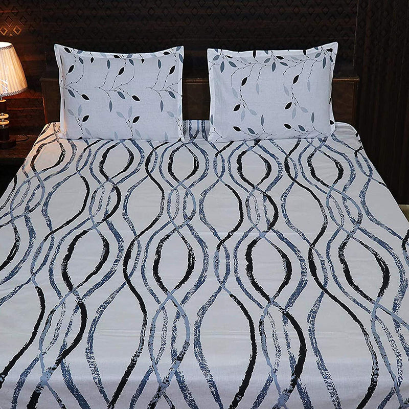 Fabby Home Abstract Print Cotton Double Bedsheet