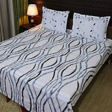 Fabby Home Abstract Print Cotton Double Bedsheet