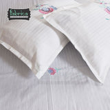 Royal Superfine Cotton Embroidered Double Bed King Size Bed Sheets