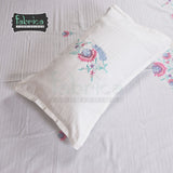 Royal Superfine Cotton Embroidered Double Bed King Size Bed Sheets