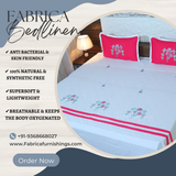 Fabby Home Designer Embroidery King Size Bed Sheets