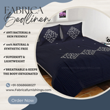 Fabby Royal Embroidered king Size Double Bed Bed Sheets