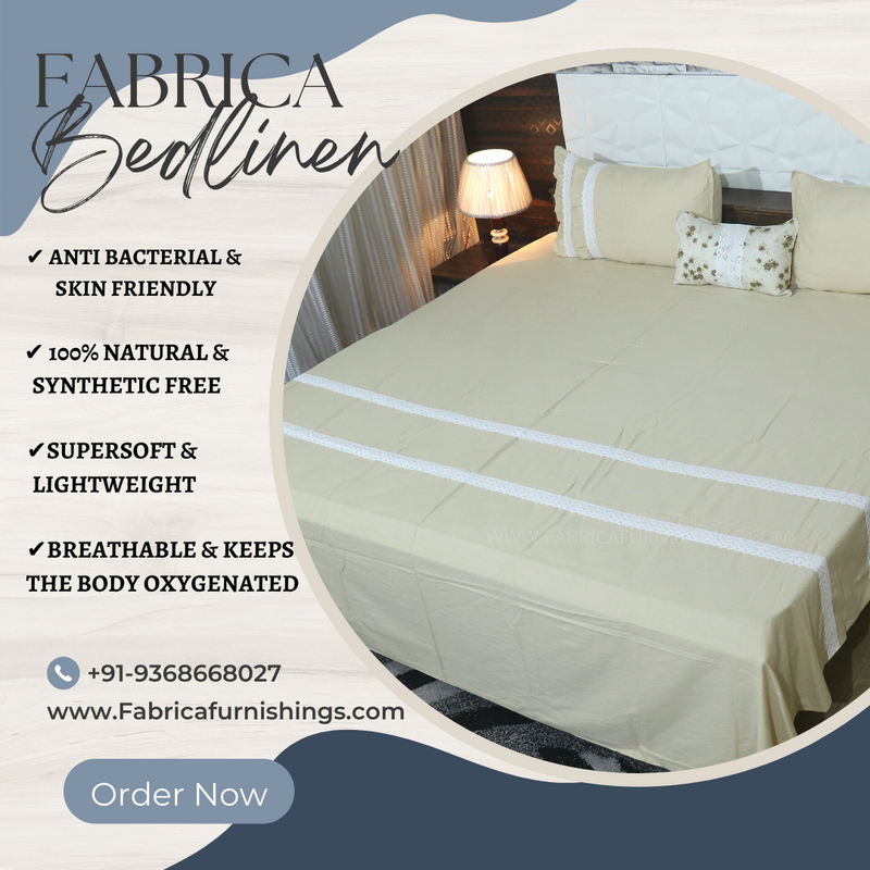 Fabby Decor Designer Cotton King Size Bed Sheets