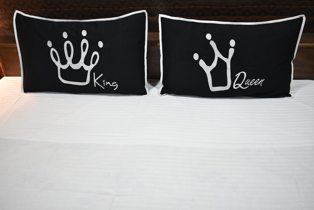 King and Queen Love only Pillow Cover Pair 