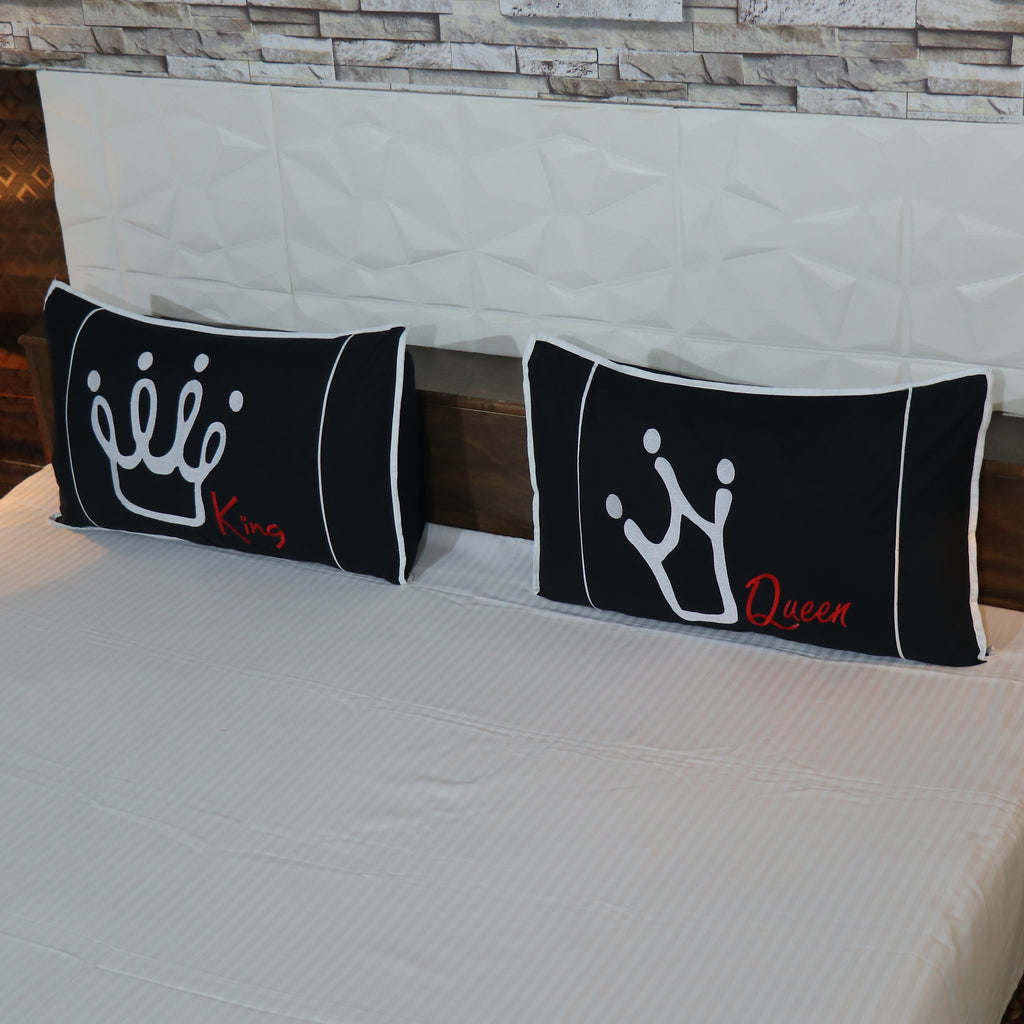 King and Queen Love only Pillow Cover Pair
