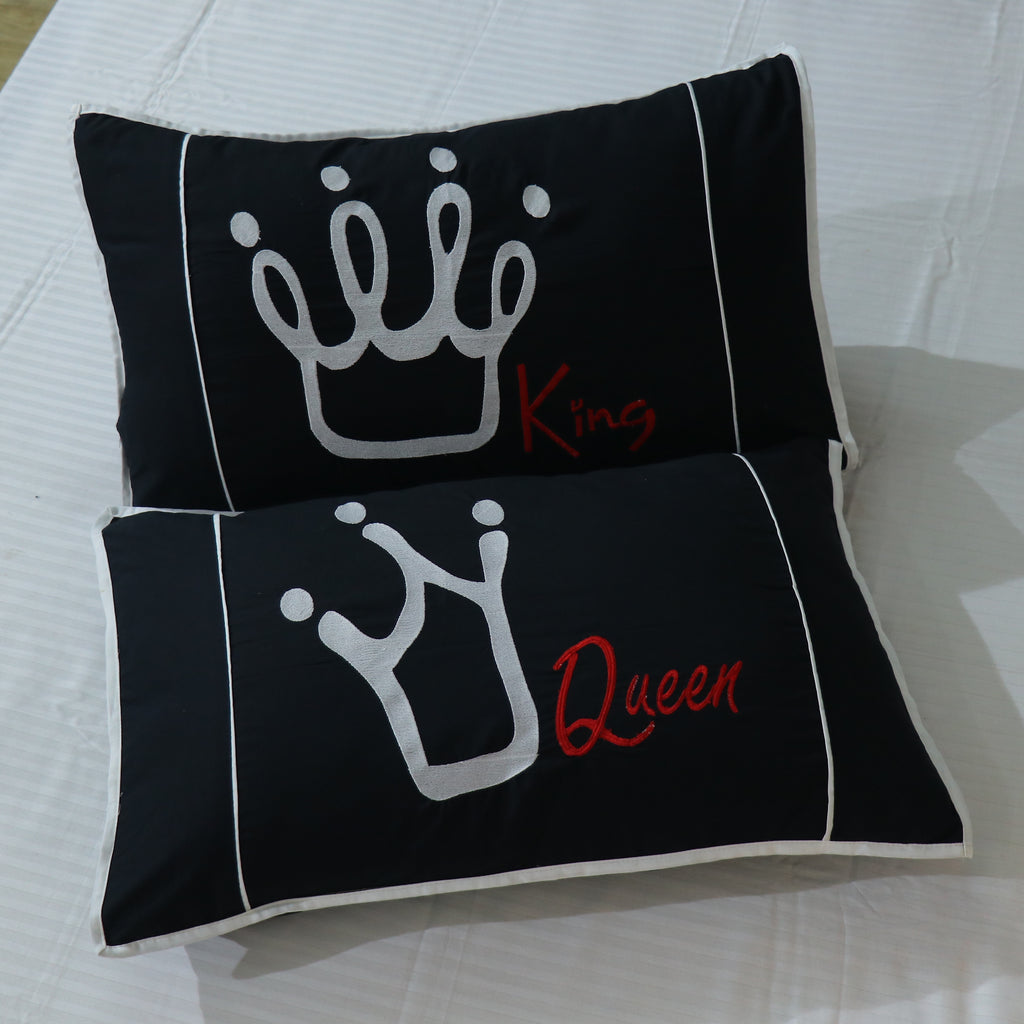 King and Queen Love only Pillow Cover Pair
