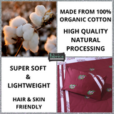 Fabby Decor Designer Embroidered king Size Bed Sheets