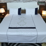 Fabby Decor Classic Embroider Cotton Designer Kingsize BedSheets