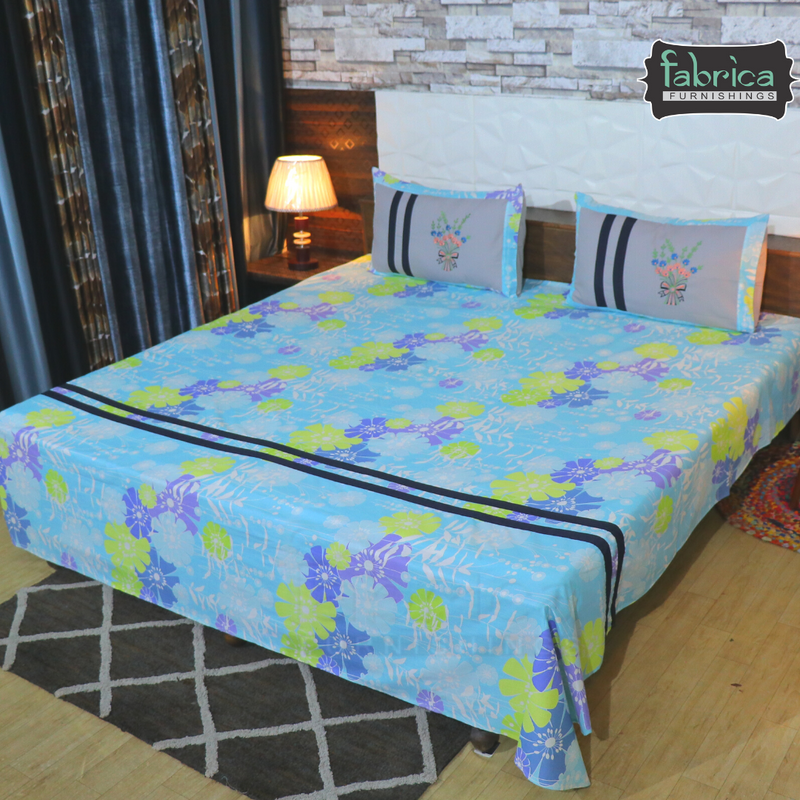 Decor Classic Embroidered Cotton Double Bed Queen Size Bed Sheets