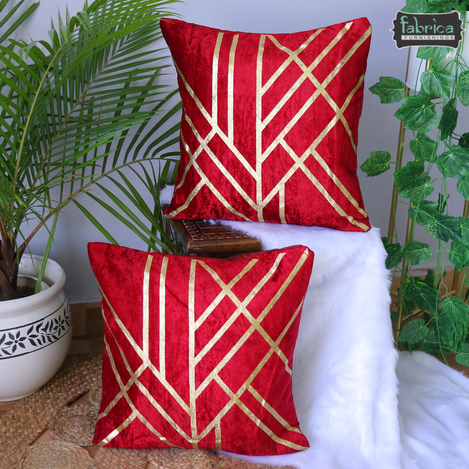 Anita's Royal  Cushion Covers (Set of 2).