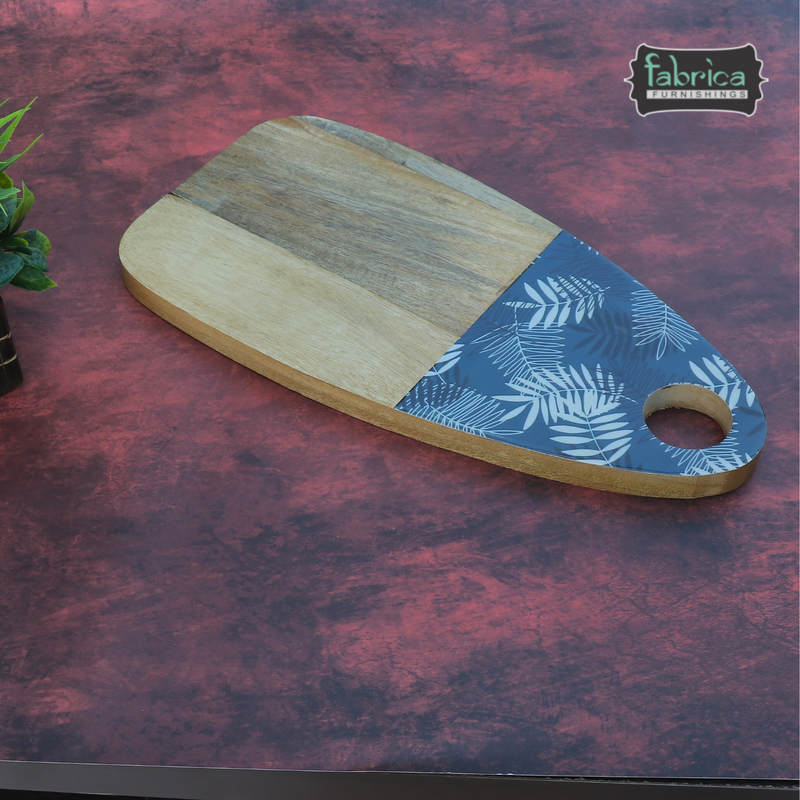 FabFoxx Brown Handmade Wooden Platter