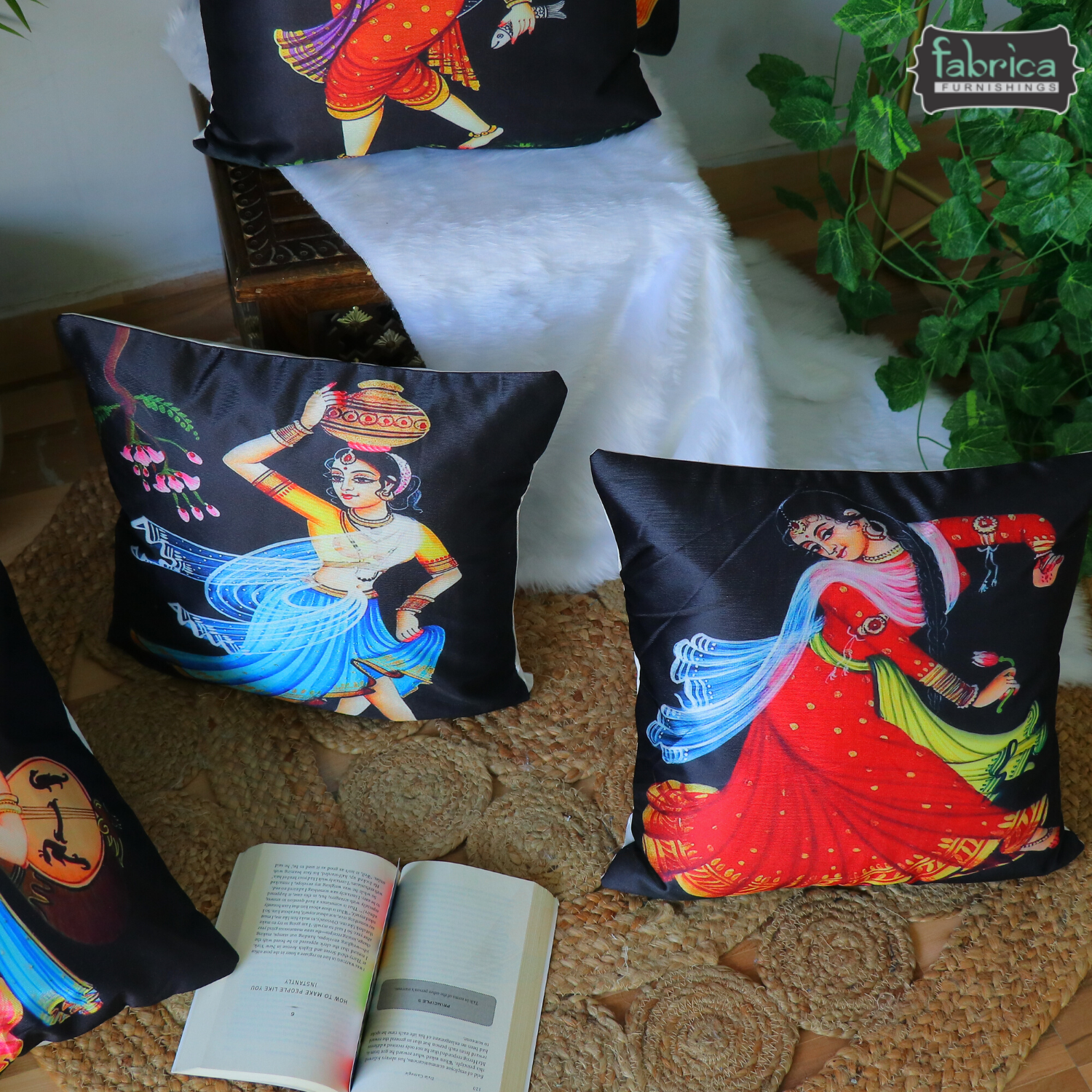 Anita's Royal Digital  Cushion Covers (SET OF 5).
