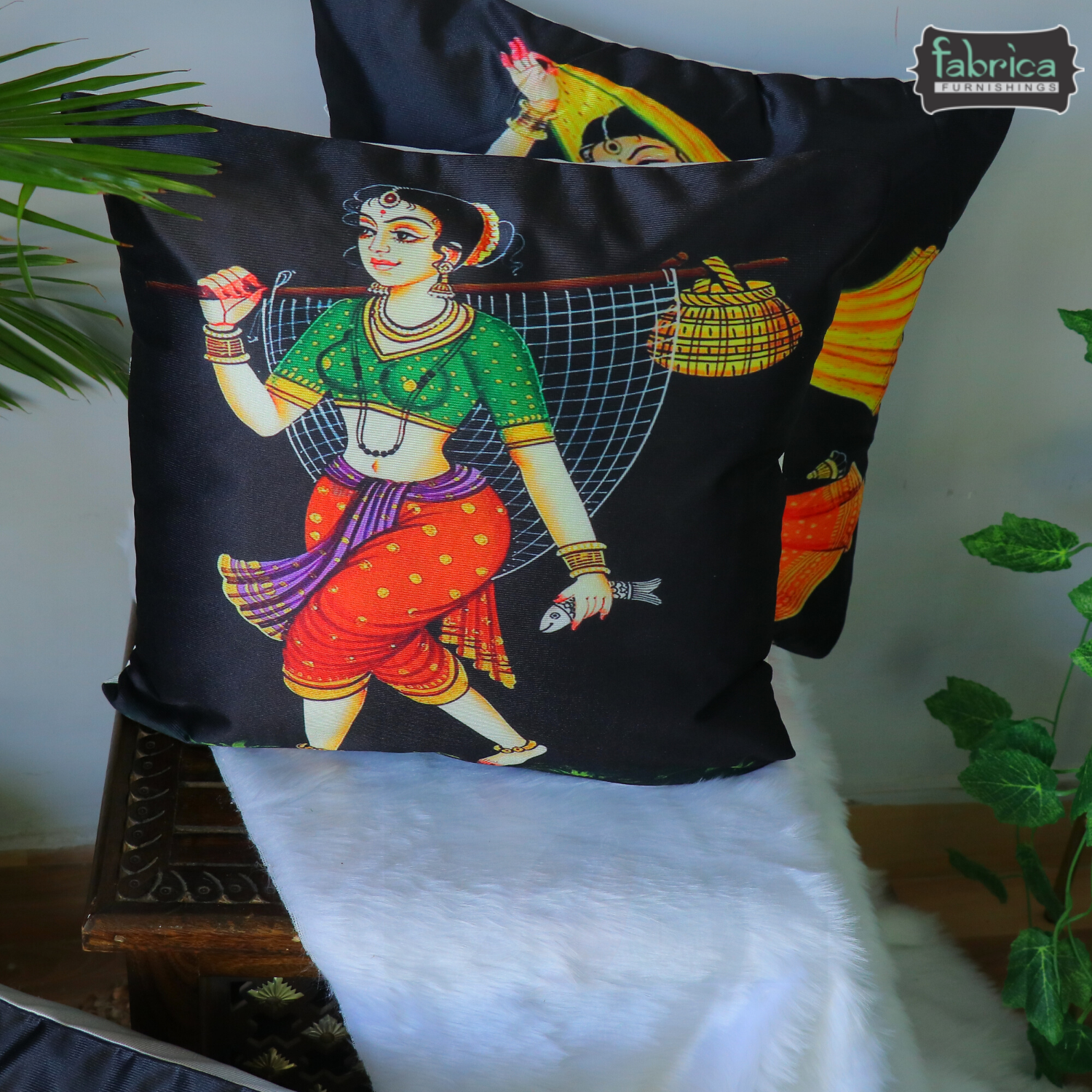 Anita's Royal Digital  Cushion Covers (SET OF 5).