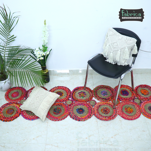 Handmade Braided Jute & Chindi - Braided Area Rug