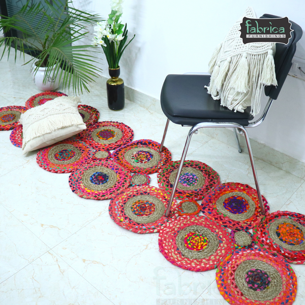 Handmade Braided Jute & Chindi - Braided Area Rug