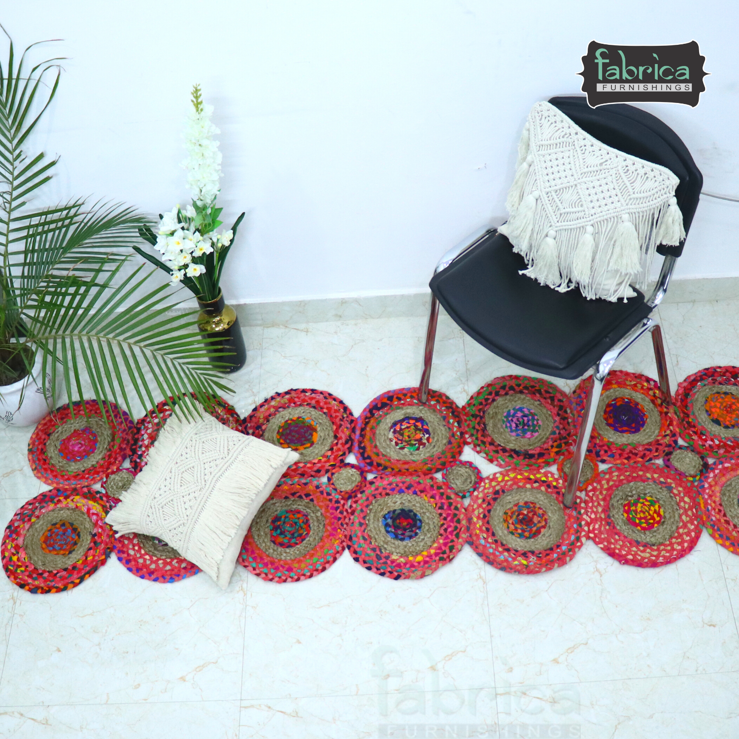 Handmade Braided Jute & Chindi - Braided Area Rug