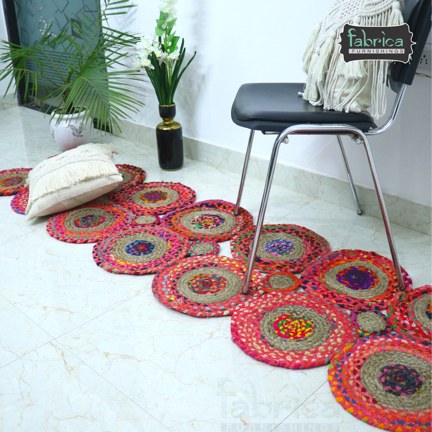 Handmade Braided Jute & Chindi - Braided Area Rug