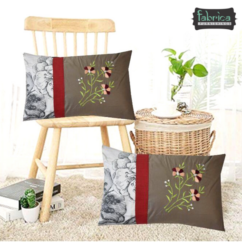 Royal Cushion Covers(Set of 2 With Filler)