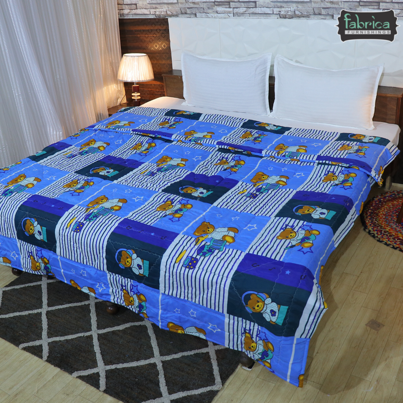 Fabby Emblish Printed Comforter(Quilt)