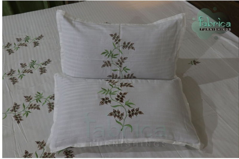 Decor Designer Embroidered Cotton king Size Bed Sheets 