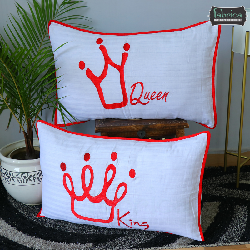 King and Queen Love only Pillow Cover Pair