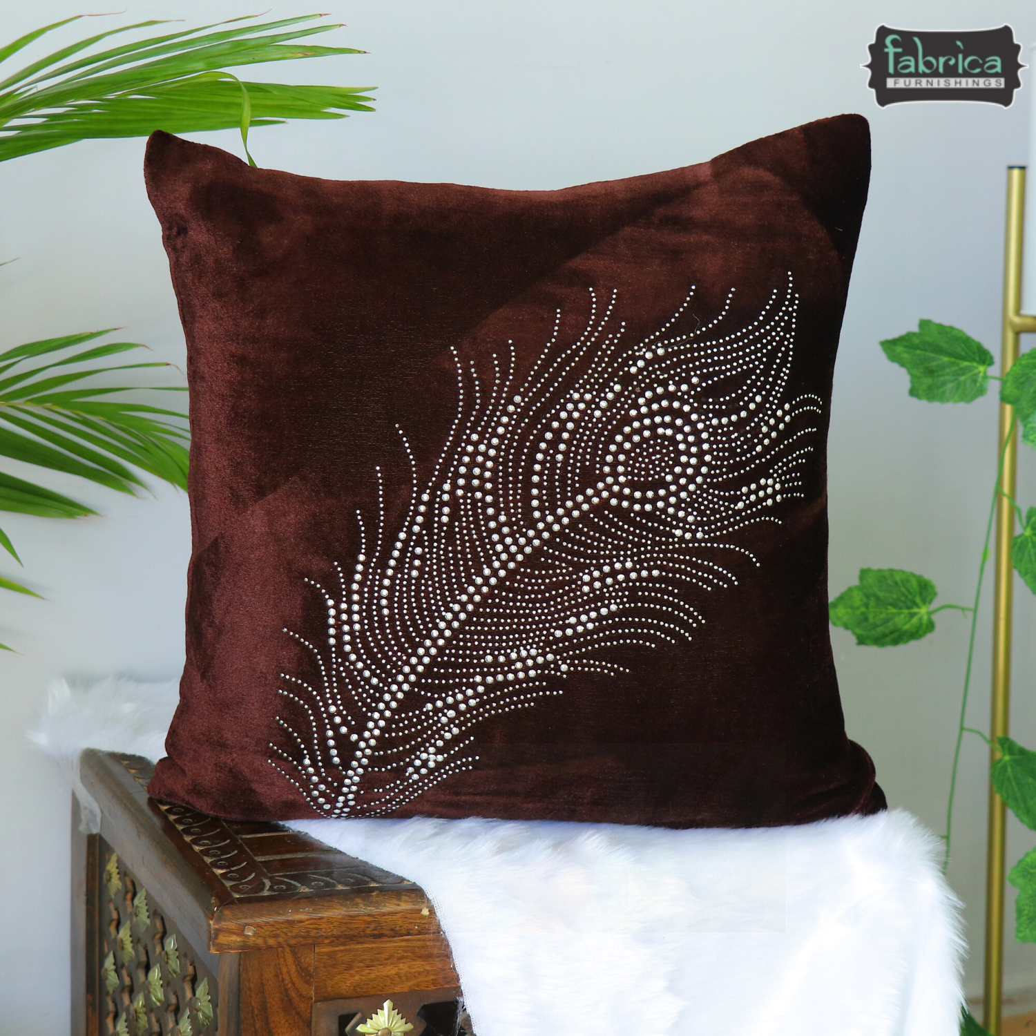 Anita's Royal  Velvet Cushion Covers (Set of 2).