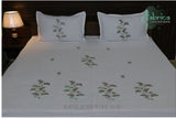 Decor Designer Embroidered Cotton king Size Bed Sheets 