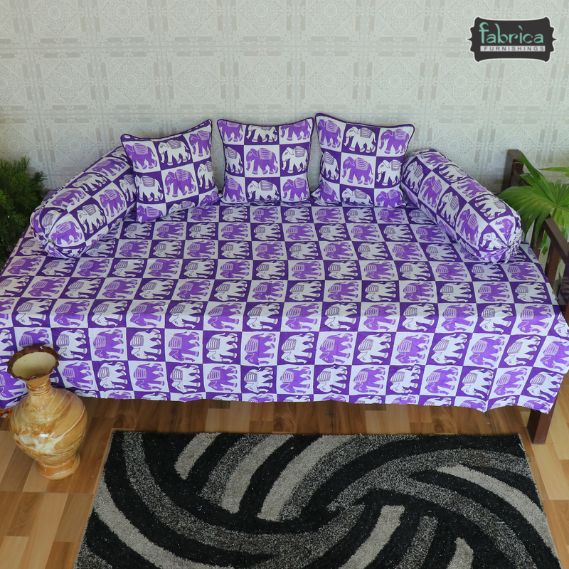Decor classic Designer Printed Cotton Deewan Set