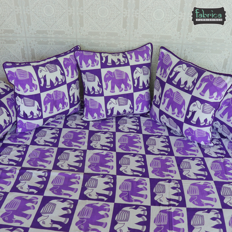 Decor classic Designer Printed Cotton Deewan Set