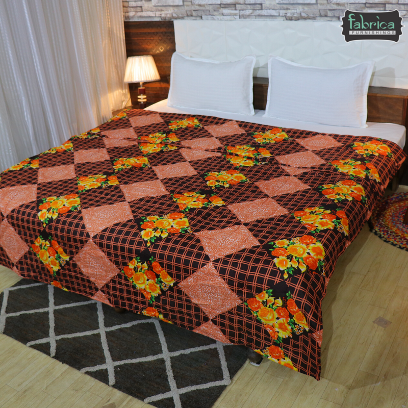 Fabby Emblish Printed Comforter(Quilt)