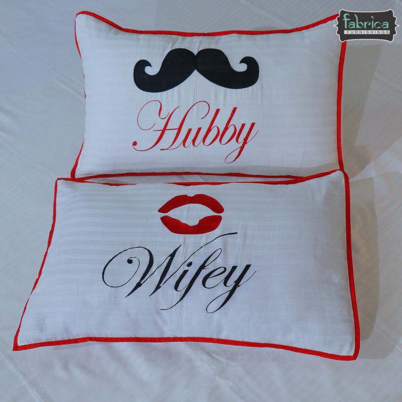 Hubby & Wifey Pillow Cover Pair only