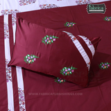 Fabby Decor Designer Embroidered king Size Bed Sheets