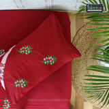 Fabby Decor Designer Embroidered king Size Bed Sheets