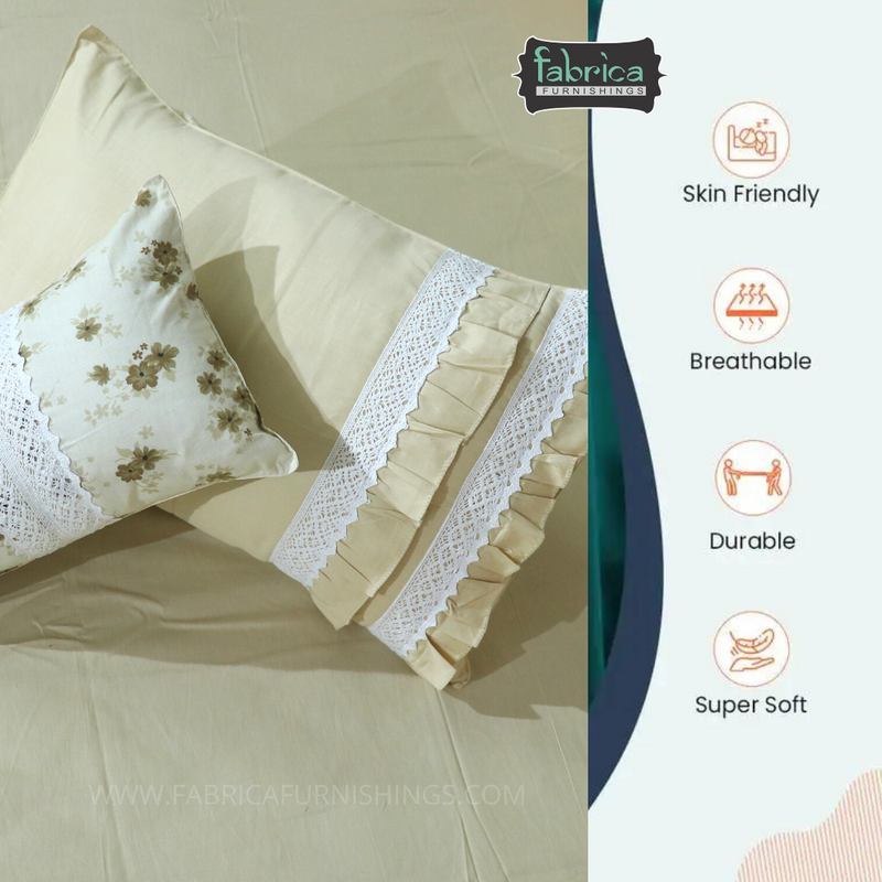 Fabby Decor Designer Cotton King Size Bed Sheets