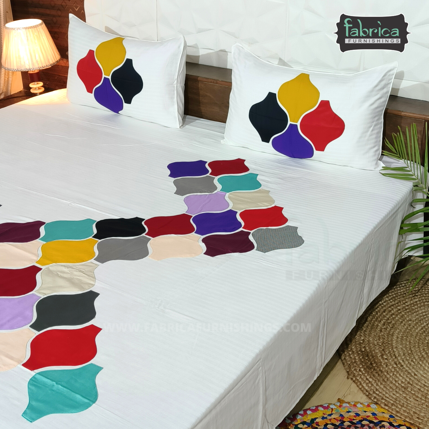 Fabby Royal Designer Patchork king Size Bed Sheets