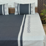 Fabby Royal Designer Embroidery king Size Bed Sheets
