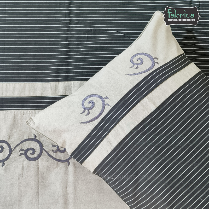 Fabby Royal Designer Embroidery king Size Bed Sheets