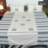 Decor Designer Mix & Match Embroidery cotton King Size Bedsheet