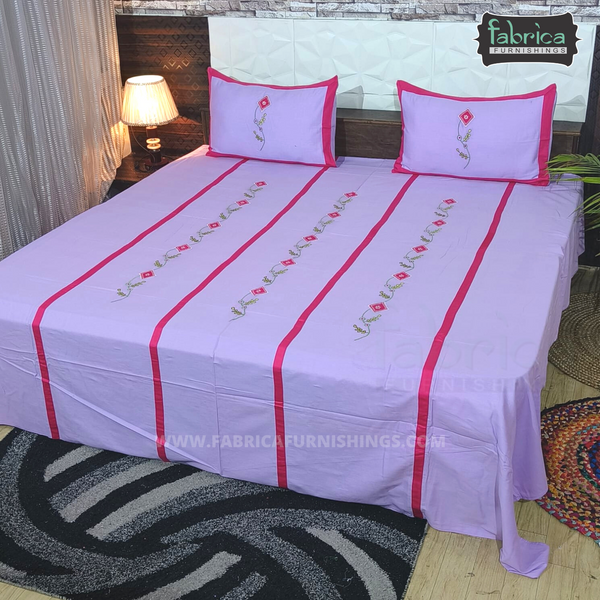 EMERALD DESIGNER KINGSIZE EMBROIDERY BEDSHEET