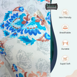 Fabby Decor Designer Print Cotton King Size Bed Sheets