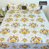 Fabby Decor Designer Print Cotton King Size Bed Sheets