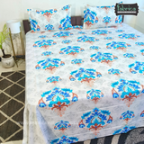 Fabby Decor Designer Print Cotton King Size Bed Sheets