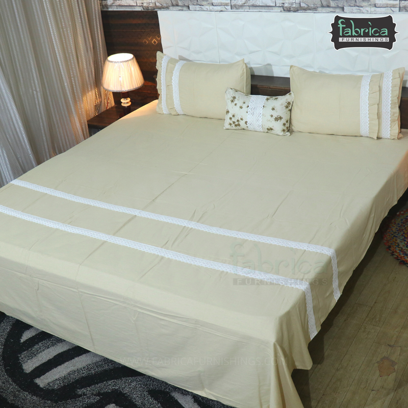 Fabby Decor Designer Cotton King Size Bed Sheets